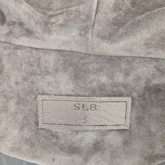 SL8 Women's Velour Adjustable Zippered Jacket  Size S  Brown - Picture 9 of 10